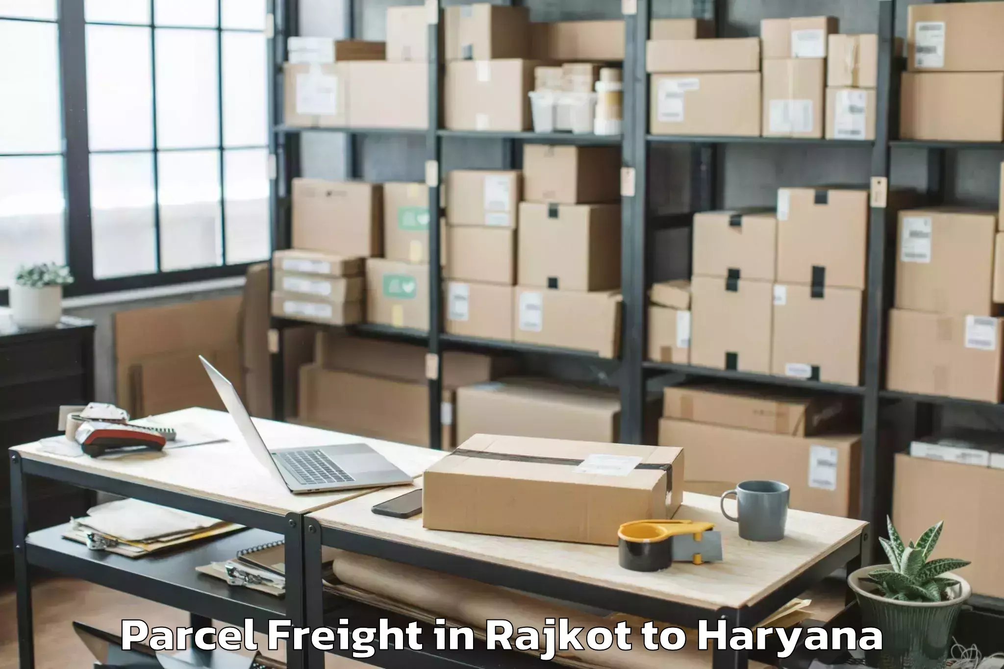 Get Rajkot to Kanina Khas Parcel Freight